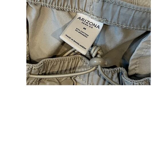 Arizona Jeans Co Beige Relaxed Fit Jogger Pants Mens Med - Picture 4 of 4